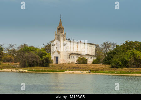 Church on Mussulo island, Luanda, Angola, Africa Stock Photo