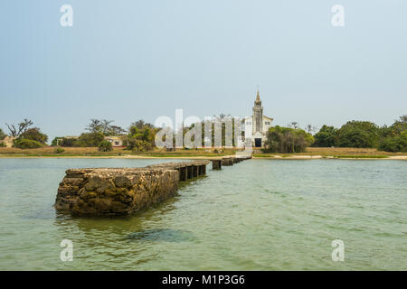 Church on Mussulo island, Luanda, Angola, Africa Stock Photo