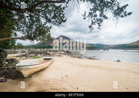 View over the Ogoolle River, Lope National Park, UNESCO World Heritage Site, Gabon, Africa Stock Photo