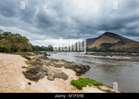 View over the Ogoolle River, Lope National Park, UNESCO World Heritage Site, Gabon, Africa Stock Photo