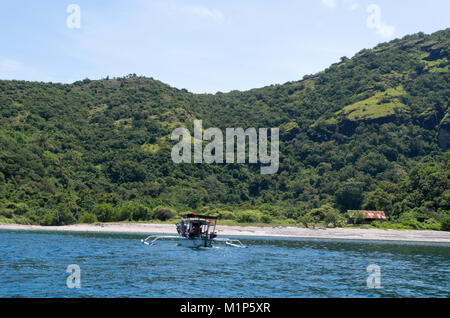 Discovering Sumbawa on a traditional boat Stock Photo