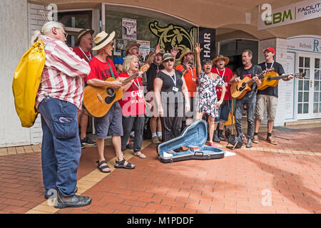 The Sydney Street Choir singing at the 46th annual Country Music Festival,Tamworth Australia. Stock Photo