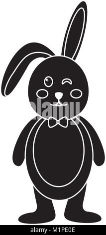 rabbit or bunny wink icon image  Stock Vector