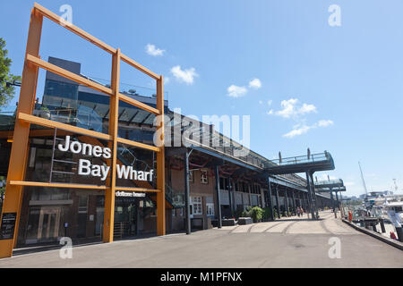 Jones Bay Wharf, Pyrmont, Sydney, NSW, Australia Stock Photo