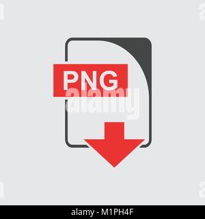PNG Icon vector flat Stock Vector