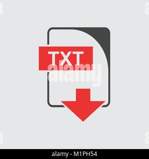 TXT Icon vector flat Stock Vector