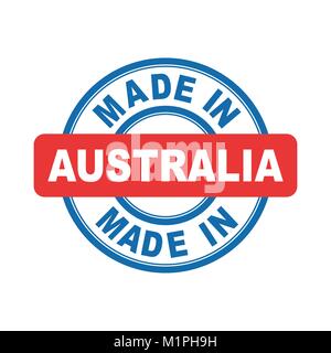 Made in Australia. Vector emblem flat Stock Vector