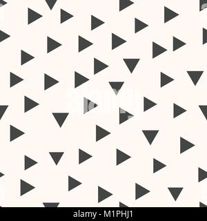 Geometric vector pattern with grey triangles. Seamless abstract background Stock Vector