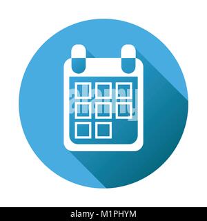 Blue Calendar Icon Pictogram Month Vector Illustration Eps10 Stock Vector Image Art Alamy