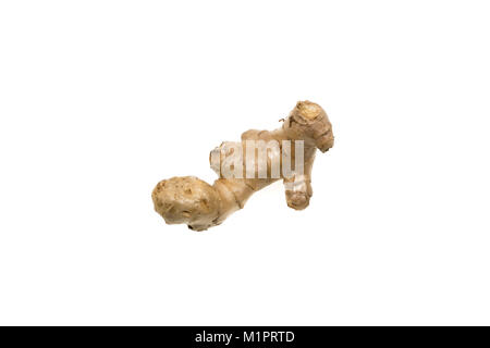 Ginger root isolated on white background Stock Photo