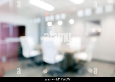 Blurred background of conference room interior Stock Photo