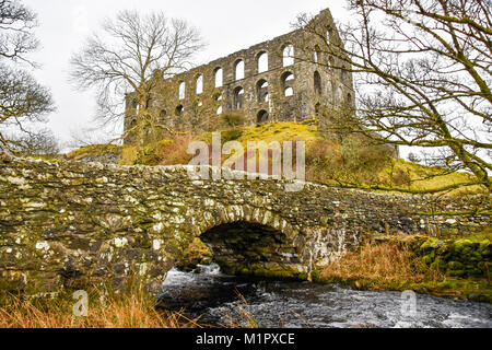 Pont-Y-Pandy,Slate mill Stock Photo