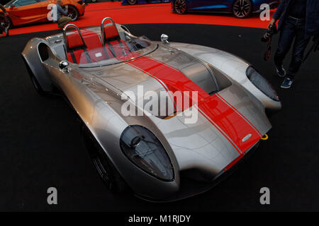 Paris, France. 31st January, 2018. JANNARELLY DESIGN - The International Automobile Festival brings together in Paris the most beautiful concept cars made by car manufacturers, from January 31 to February 4, 2018. Credit: Bernard Menigault/Alamy Live News Stock Photo