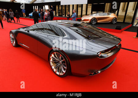 Paris, France. 31st January, 2018. MAZDA CONCEPT VISION COUPE - The International Automobile Festival brings together in Paris the most beautiful concept cars made by car manufacturers, from January 31 to February 4, 2018. Credit: Bernard Menigault/Alamy Live News Stock Photo