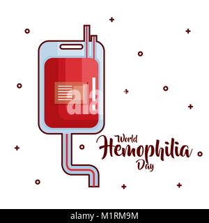 world hemophilia day icons Stock Vector