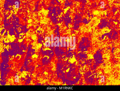 Bright red, yellow and purple abstract painted background Stock Photo
