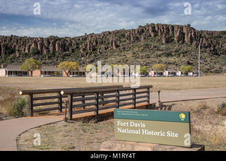 Fort Davis, Texas - Fort Davis National Historic Site. Named after Secretary of War Jefferson Davis, who became president of the Confederate States du Stock Photo