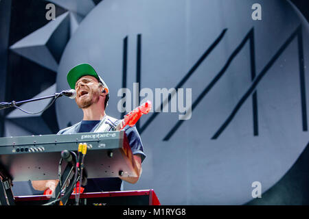 The Irish singer, songwriter and folk musician James Vincent McMorrow performs a live concert at the Norwegian music Cloud Nine Festival 2016 in Bergen. Norway, 20/08 2016. Stock Photo