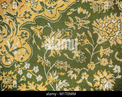 Moldavian wool grean carpet background Stock Photo