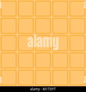 Waffle seamless vector texture. Stock Vector