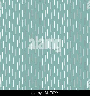 Rain shapes tiny blue retro seamless vector pattern. Stock Vector