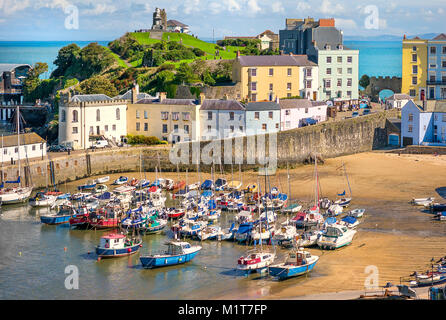 Tenby harbour in Dyfed South Wales UK Stock Photo