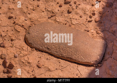 Old tool used by Ancestral Puebloans within Salt Creek Canyon in The Needles District of Canyonlands National Park, Utah, USA Stock Photo