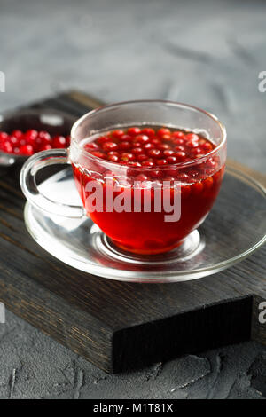 Hot cranberry drink Stock Photo