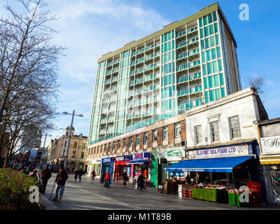 Modern apartments building in Woolwich Town Centre Square General Gordon Place - South East London, England Stock Photo