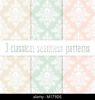 Set of classic seamless vector patterns. Collection of orient ornaments ...