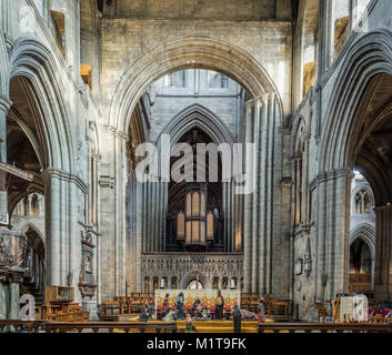 Inside Ripon Cathedral in Yorkshire Stock Photo