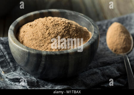 Dry Organic Lucama Powder Superfood in a Bowl Stock Photo