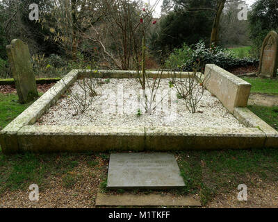 Grave of Mrs Reginald Hargreaves, Alice in Wonderland,St Michael and All Angels parish church, Lyndhurst, New Forest, Hampshire, England, UK Stock Photo