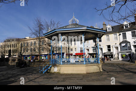 Bandstand in Horsham Town Centre, Horsham, West Sussex, England, UK. Stock Photo