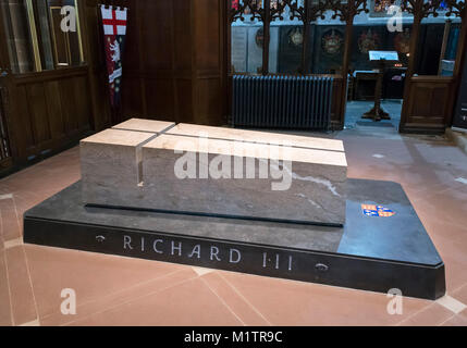 The Tomb Of Richard The Third Inside Leicester Cathedral The King Was the-tomb-of-richard-the-third-inside-leicester-cathedral-the-king-was