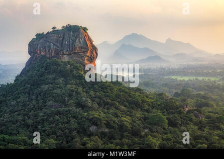 Pidurangala, Lion Rock, Sigiriya, Matale, Central Province, Sri Lanka, Asia Stock Photo