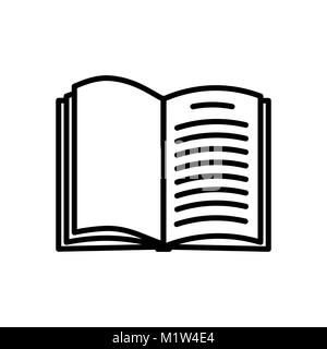 Book icon isolated on white background Stock Vector