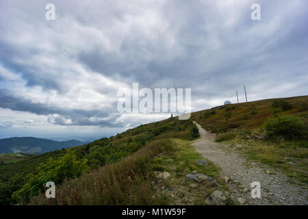 France - Trail to summit of mountain grand ballon Stock Photo