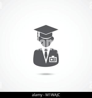 Intership icon on white Stock Vector