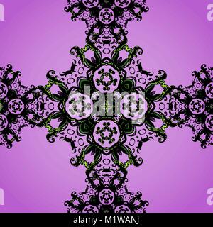 Vector seamless pattern with lacy oriental ornament Stock Vector