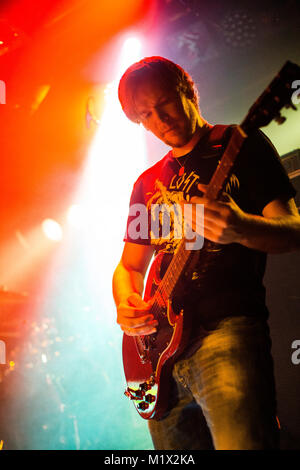 Norway, Bergen - October 06, 2017. The Norwegian metal band Once Awake performs a live concert at Det Akademiske Kvarter in Bergen. (Photo credit: Gonzales Photo - Jarle H. Moe). Stock Photo