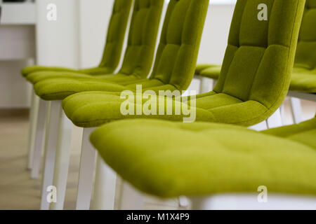 Empty chairs in the conference room business lounge. No people. Stock Photo