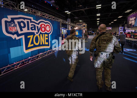 Special agents from HSI's SRTs provide security at various events in Minneapolis, such as the Super Bowl Experience. Stock Photo