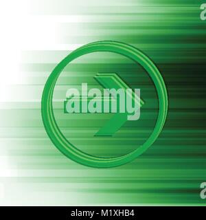Green vector arrow for web, vector Stock Vector