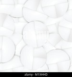paper circle banner with drop shadows on green background template ...