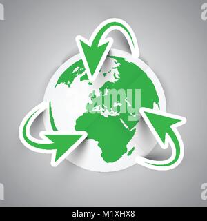 Recycling Earth symbol Stock Vector