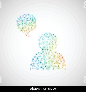 Network Illustration, Vector, Icon Stock Vector