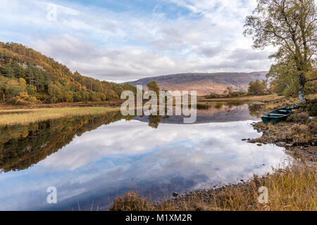 Scottish Highland scenic beauty Loch Coulin Torridon region Scotland Uk Europe Stock Photo