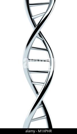 DNA isolated on white background Stock Photo