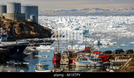 Icebergs nearr Ilulissat, Greenland. Stock Photo